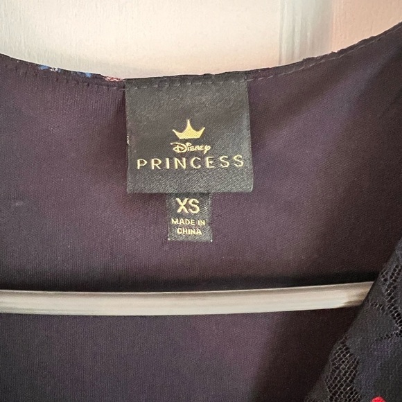 Disney Princess Navy Blue Floral Lace Dress Size XS​​​​ - Picture 2 of 3